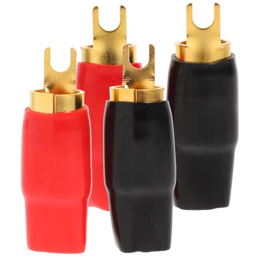 2 Pares Conectores Spade para Audio 0 Gauge Cobre miniatura 1