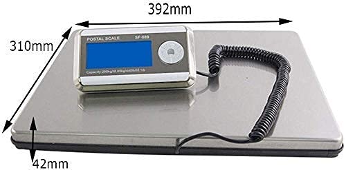 Báscula digital pesada con plataforma de acero inoxidable 150kg miniatura 3