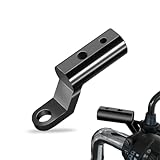 TUDOUZZZ バイク スマホホルダー バイク クランプバー ミラーマウント アルミ製 ブラケット 自転車 汎用 拡張 簡単取付 錆止め ブラック