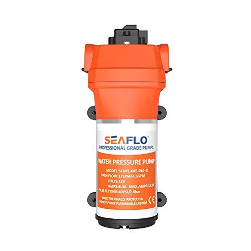 Seaflo 12 V Presión de agua diafragma bombas 4,5 GPM 17,0 LPM 40 PSI para caravana Rv barco marina pulverizador