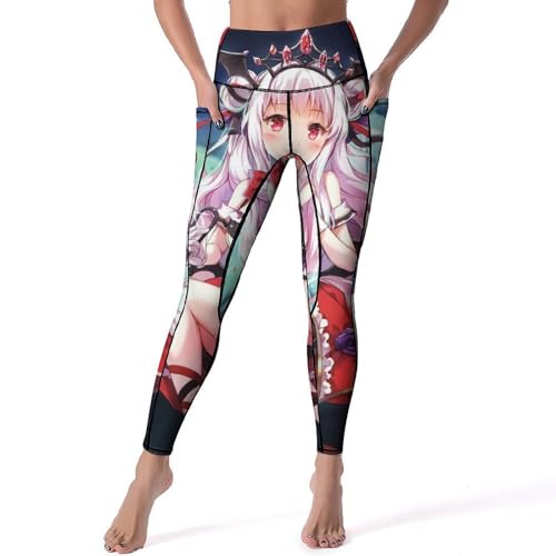 Legging de sport rose taille haute pour fitness et yoga en taille S