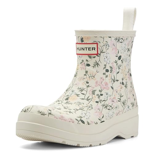 Hunter Women's PLAY Short Scoop, Ivory Floral Multi, 8 Medium