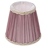 Beaupretty Fabric Mesh Lamp Shade Replacement Barrel Lampshade Clip- On Light Shades Natural Cloth...