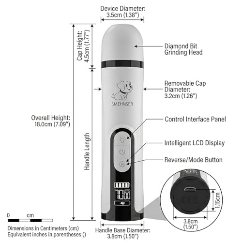 Image of Premium Stress-Free Claw Grooming System The Grooming Solution with Dual LEDs, Smart LCD & 3 Speed Control. Whisper-Quiet, Painless, & Safe Trimming for Dogs & Cats
