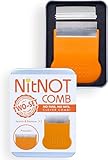 NitNOT - Liendrera Piojos. Peine piojos y liendres para todo tipo de cabello, Peine antipiojos muy fino, Peine a 2 cabezales, lendreras profesionales para la eliminación de los piojos de la cabeza
