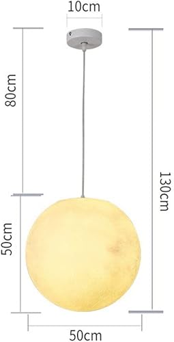 Miniatura 10 de Lámpara colgante LED de luna impermeable para exteriores, lámpara colgante creativa de luna, lámpara colgante de techo para jardín, patio, casa de