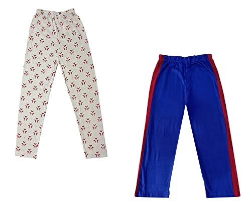 Image of indi weaves Boys and Girls Cotton Solid and Printed Pyjama /Pant /Trackpants
