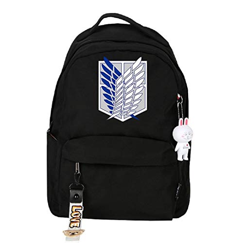 Anime Attack on Titan Shingeki no Kyojin Mochila Cosplay Bookbag Daypack Bolsa para portátil