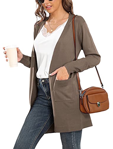 Image of VIISHOW Women's Classic Cardigans Long Sleeve Open Front Casual Knit Cardigan Sweaters Coat Soft Outwear