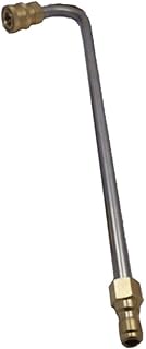 iplusmile Varinha de extensão de lavadora de pressão conector rápido curvo de aço inoxidável de 1/4 polegada conector rápido haste de extensão para mangueira de descarga pulverizador de água de lavagem de carro jato de água