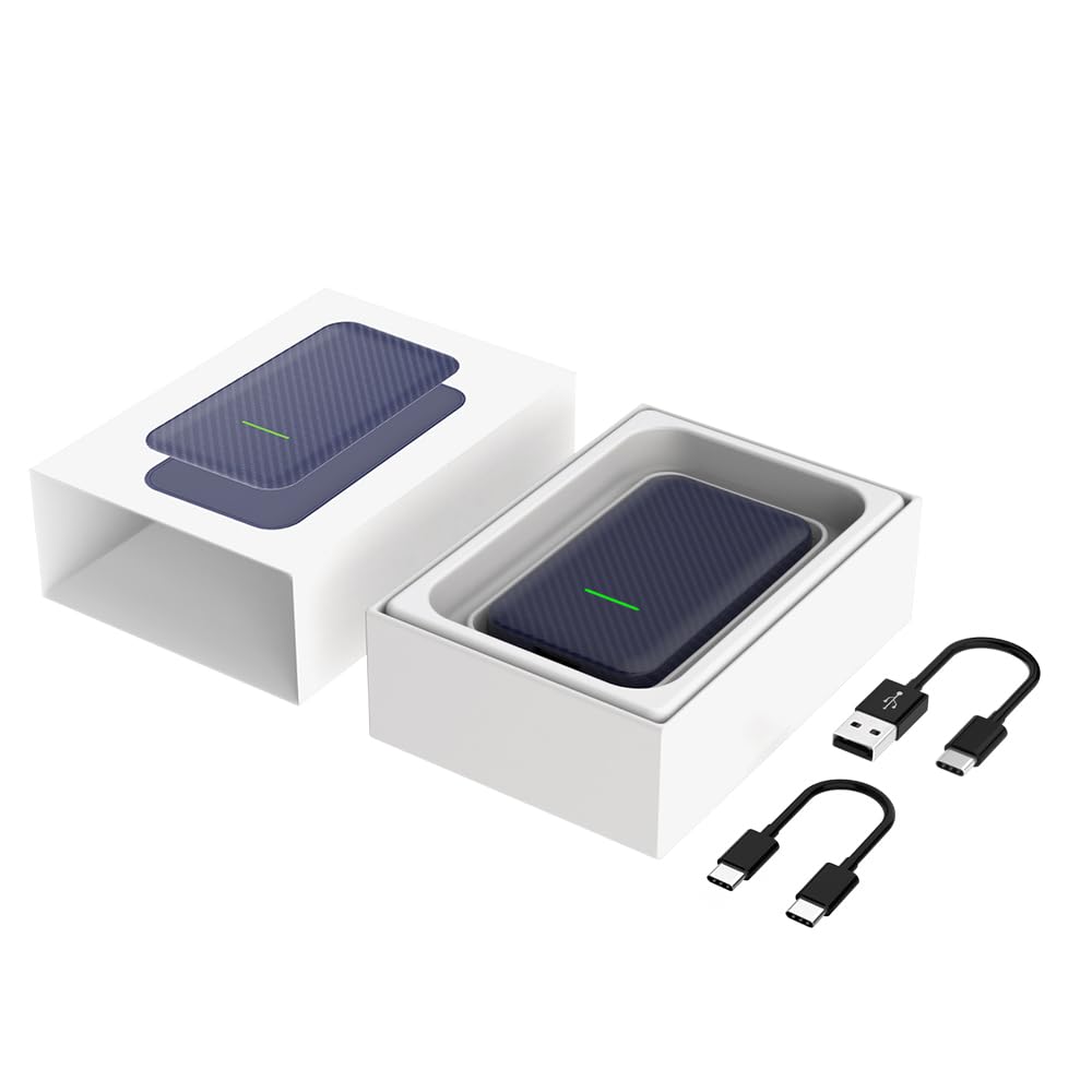 Adattatore Wireless CarPlay Android Auto 2 in 1, CPC200-CP2A 4.0, da CarPlay Cablato a Wireless, Plug & Play, Connessione Automatica, USB-A/USB-C, Blu