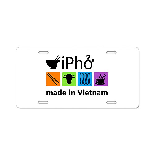 Cafepress Ipho - alluminio nero targa - standard