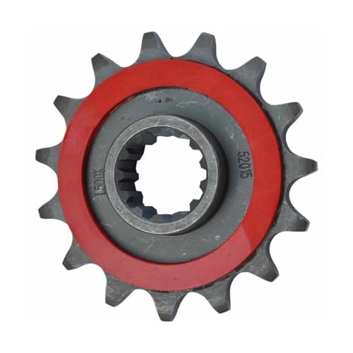 Pignon avant de moto 520 en acier forgé haute résistance 15 dents
