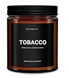 1OAK Tobacco Candle - Scented Candles for Men (Tobacco) - Pipe Candle - Cigar Scented Candles - Long Burning Premium - Soy Wax (7oz.)