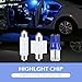 Bawkars 24 PCS Car Led Lights Interior, Dome Light LED Car Bulb Kit Set T10 31 mm 42 mm, Festoon Bulbs Interior Replacement Car Map Door Courtesy License Plate Light (Blue)