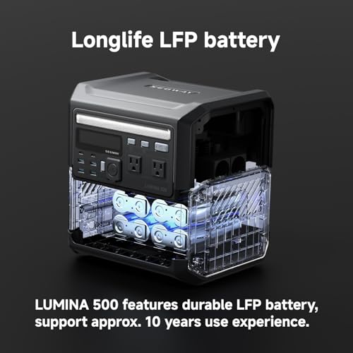 Segway Lumina 500 Portable Power Station with LiFePO4 Battery, 512Wh 9-Port PowerHouse, 600W AC Output Solar Outdoor Generator (Solar Panel Optional),100W USB-C PD Output - Image 4