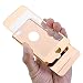 iPhone 6 6S Case-Yerwal Rose Gold Front+Back Mirror Tempered Glass Film Screen Protector Cover for iPhone 6 6S 4.7"