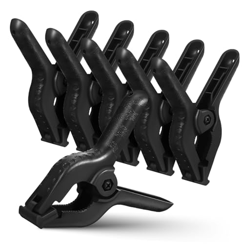 OSALADI 6pcs Pp Black Studio Backdrop Clip Pool Cover Clips Backdrop Stand Spring Clamps Clips for Balloon Arch