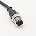 bayzconn M12 4PIN Male to Female Connector Cable, 6Meter AWG22 (19.68ft), IP67 Waterproof, A Code Straight Industrial Cable