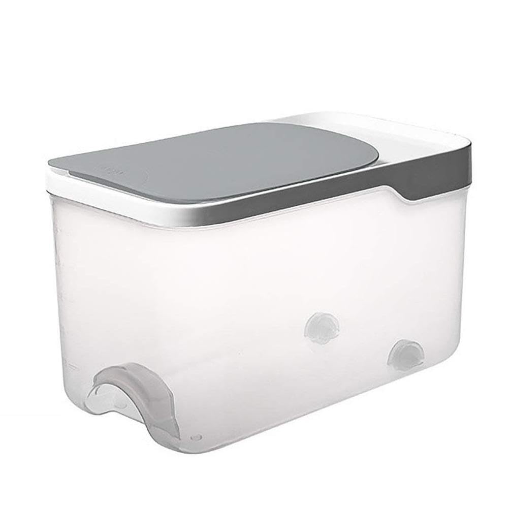Dispensador de Granos, contenedor de Alimentos de Cocina de 5 kg, contenedor de Almacenamiento de Alimentos con Cuchara de arroz Lavada, contenedor de Alimentos para Mascotas,A