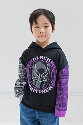 Marvel Avengers Black Panther Fleece Hoodie Toddler to Big Kid2