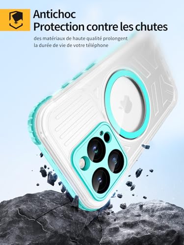 Coque iPhone 16 Pro waterproof protège écran et objectif MagSafe
