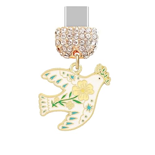 ELISE & FONDA TP949 Type-C �[�d�|�[�g �N���X�^�� �A���`�_�X�g�v���O ���g���s�[�X�_�u �ԂƃI���[�u�̎}�`���[���t�� iPhone 15/16/Samsung/OnePlus/Xiaomi/oppo Android�g�ѓd�b�p (