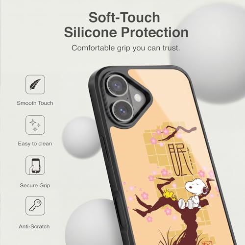 Coque iPhone 17 antichoc renforcée Peanuts Snoopy protection silicone Head Case Designs
