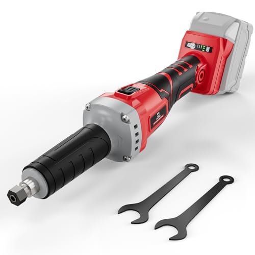 10 Best Die Grinder for Precision Grinding, Cutting, and Polishing Tasks Cerycose Cordless Die Grinder, Compatible with Milwaukee 18V Battery, Three Speed 24000 RPM Brushless Motor, 1/4