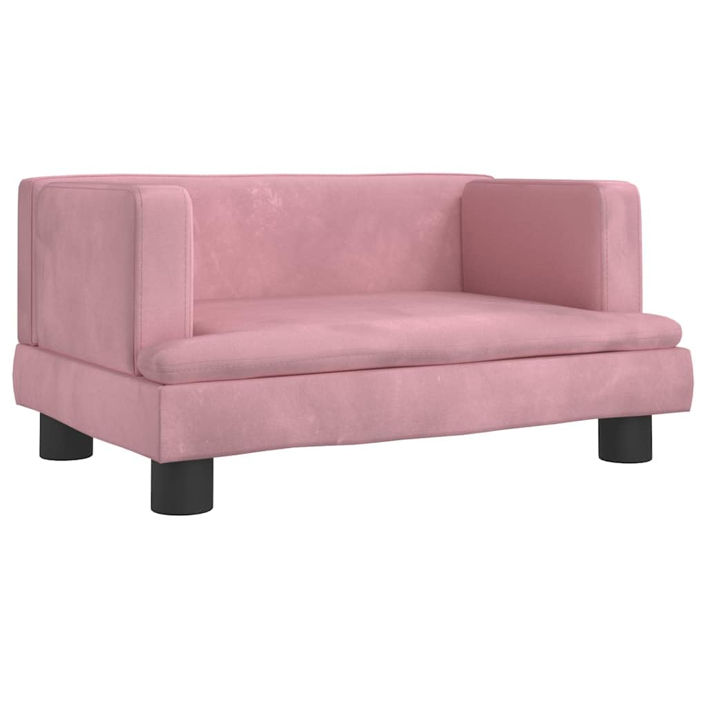 Lit pour chien rose 60x40 cm idéal pour les siestes au salon