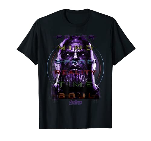 Marvel Infinity War Thanos 6 Infinity Stone Manifest Camiseta