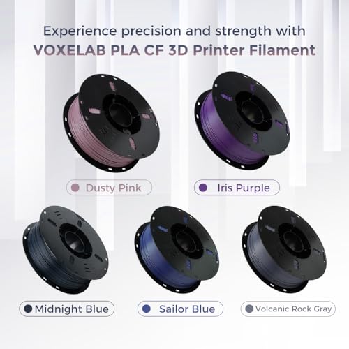 Image of VOXELAB Carbon Fiber PLA 3D Printer Filament, PLA Carbon Fiber Filament 1.75mm 1KG (2.2 LBS) 1 Spool, 3D Printing Material, Dimensional Accuracy + /- 0.02 mm, PLA CF Dusty Pink
