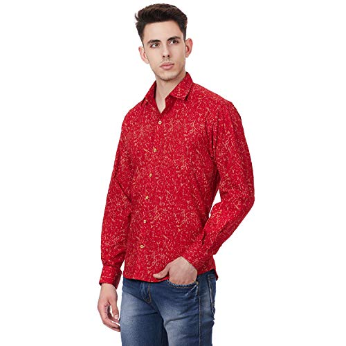 Image of TAHVO Men's Regular Fit Long Sleeves Cotton Formal Shirt