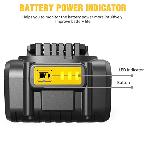 2 Pack Waitley 18V 5.0Ah Replacement Battery for dewalt battery 18v – Reliable Power for Drills, Impact Drivers & Daily Jobsite Use - Image 7