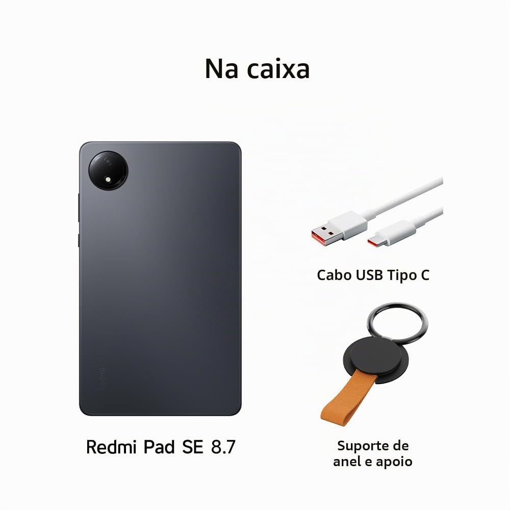 Xiaomi Redmi Pad SE 8.7 4 + 128 GB cinza grafite com suporte de