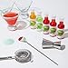 Thoughtfully Cocktails, Margarita Mixer Gift Set, 2.3 Ounces Each, Flavors Include Blood Orange, Strawberry, Mango, Watermelon, and Lime, Includes Rimming Salt, Pack of 4 (Contains NO Alcohol)