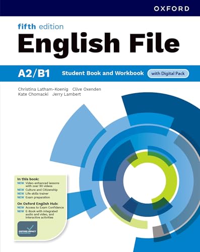  English file. A2/B1. With Student\'s book, Workbook. With Digital pack. Per le Scuole superiori. Con e-book. Con espansione online