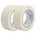 Aexit 2PCS 35mm Labels & Labeling Equipment Width Adhesive Paper Painting Writing Tape White Industrial Labeling Tape 50M Length