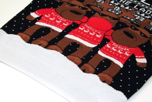 Pull de Noël homme drôle pour briller au concours du pull moche entre collègues