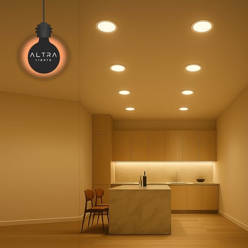 Image of 22W Recessed Round LED Panel Light | Trimless Slim Design | Polycarbonate Downlight for Home & Office False Ceiling Roof, Surface Light | Cool White, White Finish | Pack of 4