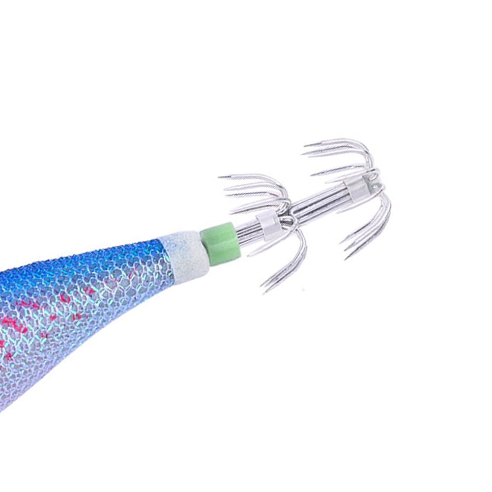 Luminoso Horizontal Squid Trolling Energas 11 cm 13.4G Jig Gantaje de Pesca LURO Flotante Jigging Eging Wood Sobunds Ganning