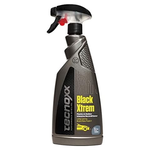 Tecnoxx - Black Xtrem Restaurador de plásticos y Gomas Exteriores de Coche Pro Cover