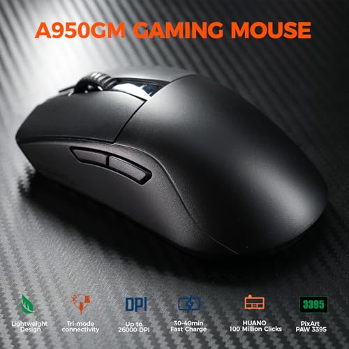 Ratón gaming ultraligero que elimina el retraso inalámbrico gracias al sensor PixArt PAW3395 2