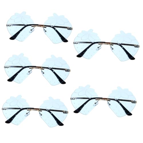 Lunettes d'été drôles fraise pour partager des moments de joie en festival