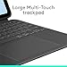 Logitech Combo Touch iPad Air 13 inch Case M2 (2024), iPad M3 & Air Keyboard Case with Kickstand - Midnight Black