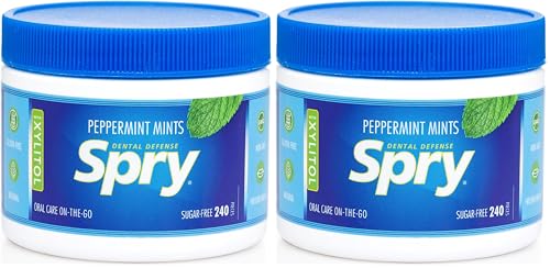 Spry Xylitol Peppermint Sugar Free Candy - Promote Oral Health, Increase Saliva Production, Stop Bad Breath, Non-GMO, Gluten-Free, 240 Count (Pack of 2) image 2