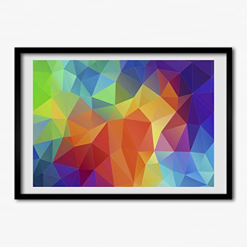 Cadre photo Tulup 70x50 cm pour habiller un mur vide avec une affiche géométrique chic