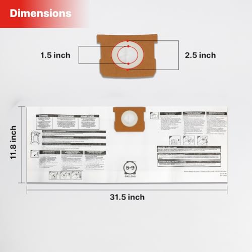 El Mejor Listado de Bolsas para aspiradoras los más recomendados. 8 Bolsas para aspiradoras marca Shop-Vac (2)