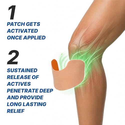 Image of Viopatch Knee Patch for Pain Relief - Pack of 10 | Instant & Long Lasting Relief from Knee Pain | All Natural Ingredients | No Side Effects