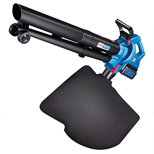ASDFGHT 3 in 1 Electric Leaf Blower - 40V Garden Blower and Vacuum - Lightweight, Pure Copper Motor, 5-speed speed control, 45L storage bag (Size : Set)